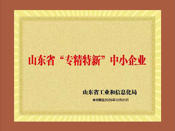 山東省“專(zhuān)精特新”中小企業(yè)